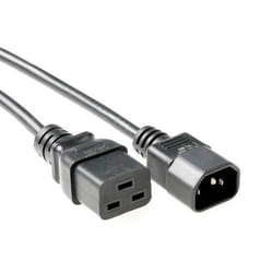 ACT 230V connection cable C14 - C19 2 m Noir