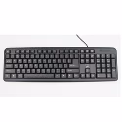 Ewent EW3109, Taille réelle (100 %), Avec fil, USB + PS/2, Noir