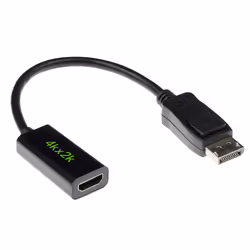 ACT AK3994, 0,15 m, DisplayPort, HDMI A, Mâle, Femelle, 3840 x 2160 pixels