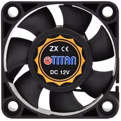 Titan TFD-4010M12Z, Ventilateur, 4 cm, 5000 tr/min, 21 dB, 5,22 cfm, Noir