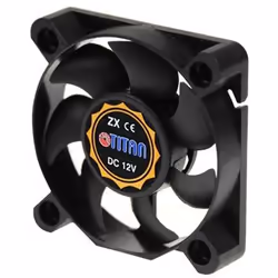 Titan TFD-5010M12Z système de refroidissement d’ordinateur Boitier PC Ventilateur 5 cm Noir