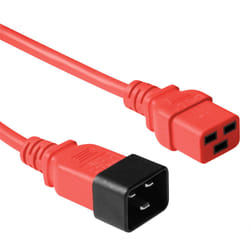 ACT C19 - C20, 0.60m Rouge 0,6 m Coupleur C19 Coupleur C20