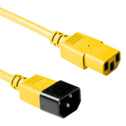 ACT C13 - C14, 1.80m Jaune 1,8 m Coupleur C13 Coupleur C14