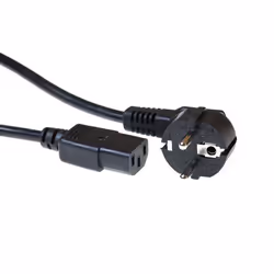 ACT CEE 7/7 - C13, 3.00m, 3 m, CEE7/7, Coupleur C13, 230 V