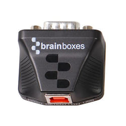 Brainboxes US-235 changeur de genre de câble RS232 USB Noir