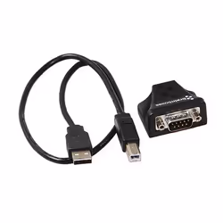 Brainboxes US-235 changeur de genre de câble RS232 USB Noir