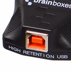 Brainboxes US-235 changeur de genre de câble RS232 USB Noir - Vue supplémentaire 4