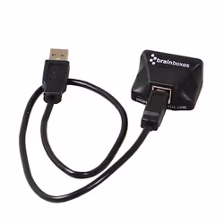 Brainboxes US-235 changeur de genre de câble RS232 USB Noir - Vue supplémentaire 6