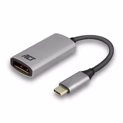 ACT AC7030, 0,15 m, USB Type-C, DisplayPort, Mâle, Femelle, Droit