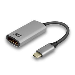 ACT AC7030 câble vidéo et adaptateur 0,15 m USB Type-C DisplayPort Gris
