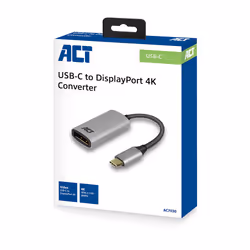 ACT AC7030 câble vidéo et adaptateur 0,15 m USB Type-C DisplayPort Gris - Vue supplémentaire 4