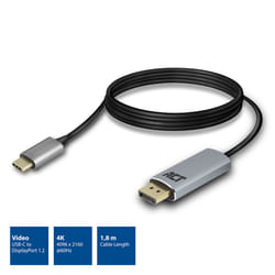 ACT AC7035 adaptateur graphique USB 4096 x 2160 pixels Gris