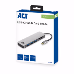 ACT AC7050 station d'accueil USB 3.2 Gen 1 (3.1 Gen 1) Type-C Noir, Gris