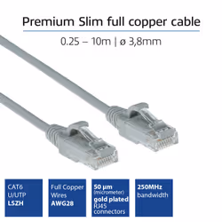 ACT DC9001 câble de réseau Gris 1 m Cat6 U/UTP (UTP)