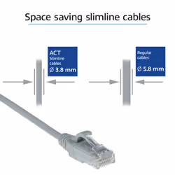 ACT DC9001 câble de réseau Gris 1 m Cat6 U/UTP (UTP)