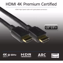 ACT AK3944 câble HDMI 2 m HDMI Type A (Standard) Noir