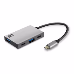 ACT AC7070 station d'accueil USB 3.2 Gen 2 (3.1 Gen 2) Type-C Gris