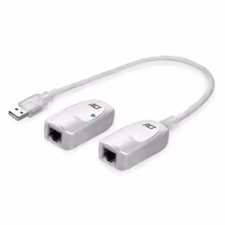ACT AC6060, USB A, RJ-45, Blanc