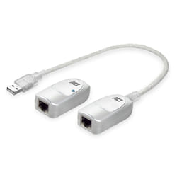 ACT AC6060 changeur de genre de câble USB A RJ-45 Blanc