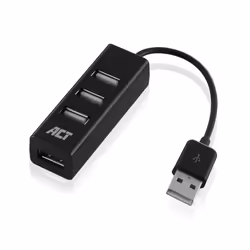 ACT AC6205, USB 2.0, USB 2.0, 480 Mbit/s, Noir, 0,12 m, 1 pièce(s)