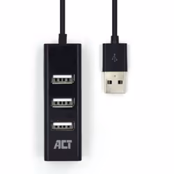 ACT AC6205 hub & concentrateur USB 2.0 480 Mbit/s Noir - Vue supplémentaire 4