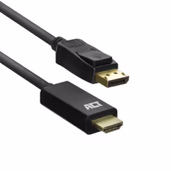ACT AC7550, 1,8 m, DisplayPort, HDMI Type A (Standard), Mâle, Mâle, Droit