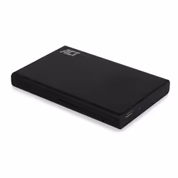ACT AC1225, Boîtier disque dur/SSD, 2.5", SATA, 10 Gbit/s, Connectivité USB, Noir