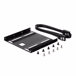 ACT AC1540, Universel, Support de montage de disque dur, Métal, Noir, 2.5", 0,5 m