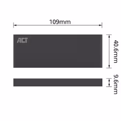 ACT AC1600 Boîtier de disques de stockage Enceinte ssd Noir M.2 - Vue supplémentaire 4