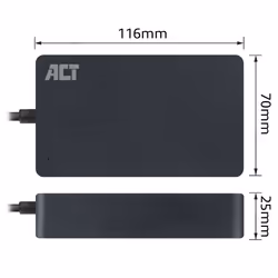 ACT AC2060 adaptateur de puissance & onduleur Intérieure 90 W Noir