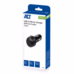 ACT AC2200 chargeur d'appareils mobiles Universel Noir Allume-cigare Auto