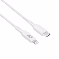 ACT AC3014, 1 m, Lightning, USB C, Mâle, Mâle, Blanc
