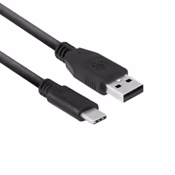 ACT AC3020, 1 m, USB A, USB C, USB 3.2 Gen 1 (3.1 Gen 1), 5000 Mbit/s, Noir