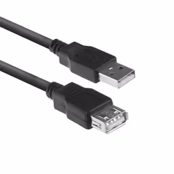 ACT AC3040, 1,8 m, USB A, USB A, USB 2.0, 480 Mbit/s, Noir