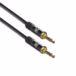 ACT AC3610, 3,5mm, Mâle, 3,5mm, Mâle, 1,5 m, Noir