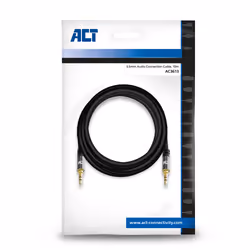 ACT AC3613 câble audio 10 m 3,5mm Noir
