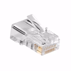 ACT AC4110, RJ45, Argent, Transparent, Mâle, Droit, ABS, Cat5e