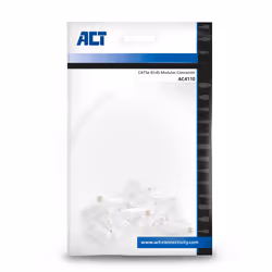 ACT AC4110 connecteur de fils RJ45 Argent, Transparent