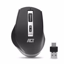 ACT AC5145, Droitier, IR LED, Bluetooth, 2400 DPI, Noir