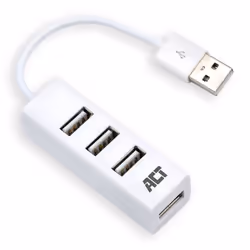 ACT AC6200, USB 2.0, USB 2.0, 480 Mbit/s, Blanc, 0,12 m, USB