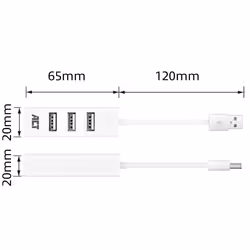 ACT AC6200 hub & concentrateur USB 2.0 480 Mbit/s Blanc