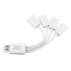 ACT AC6210 hub & concentrateur USB 3.2 Gen 1 (3.1 Gen 1) Type-A 480 Mbit/s Blanc
