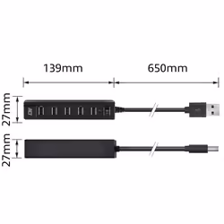 ACT AC6215 hub & concentrateur USB 2.0 480 Mbit/s Noir - Vue supplémentaire 4