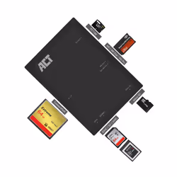 ACT AC6370 lecteur de carte mémoire USB 3.2 Gen 1 (3.1 Gen 1) Type-A Noir - Vue supplémentaire 4