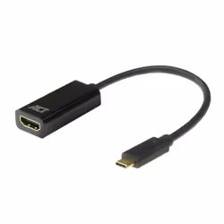 ACT AC7310, 0,15 m, USB Type-C, HDMI Type A (Standard), Mâle, Femelle, Droit