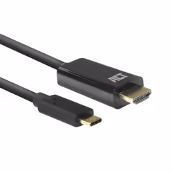 ACT AC7315, 2 m, USB Type-C, HDMI Type A (Standard), Mâle, Mâle, Droit
