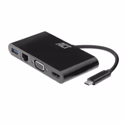 ACT AC7330, 3.2 Gen 1 (3.1 Gen 1), USB Type-C, Sortie HDMI, Sortie de DisplayPorts, Sortie VGA (D-Sub), 4096 x 2160 pixels