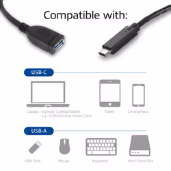 ACT AC7340 câble USB 0,2 m USB 3.2 Gen 1 (3.1 Gen 1) USB C USB A Noir - Vue supplémentaire 4