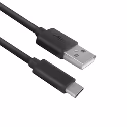 ACT AC7350, 1 m, USB C, USB A, USB 2.0, 480 Mbit/s, Noir