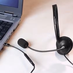 ACT AC7380 câble audio 0,11 m 3,5mm USB Type-C Noir